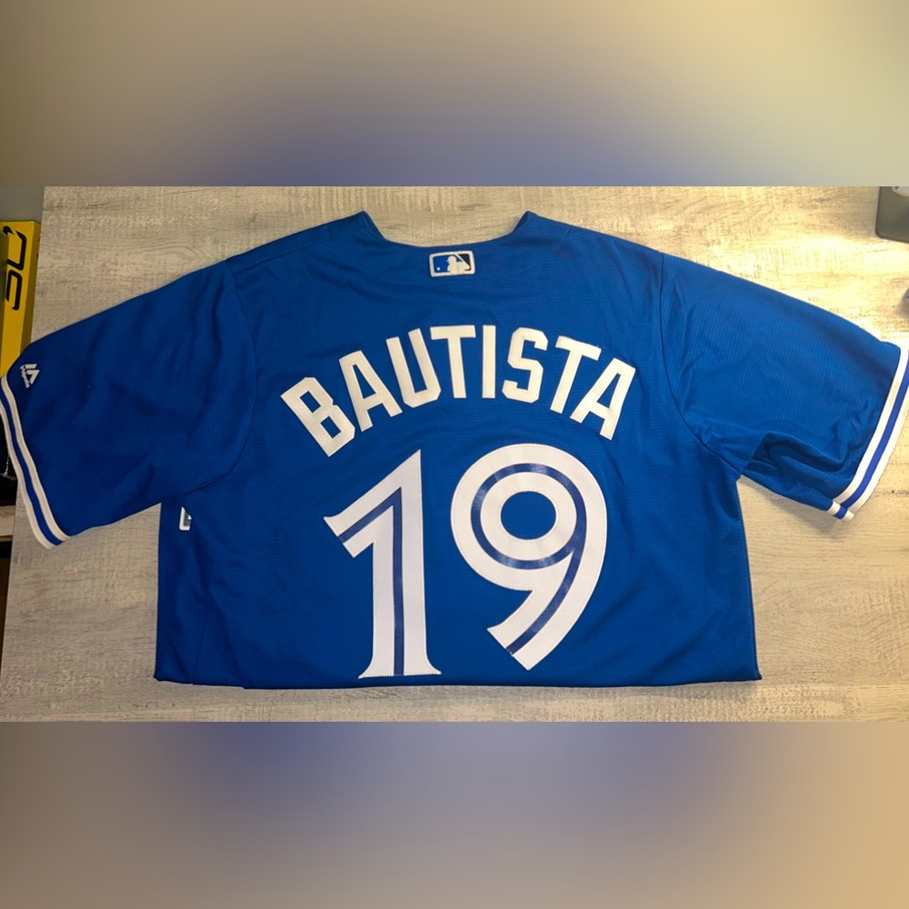 Majestic MLB Blue Jays Jose Bautista #19 Size Medium Mens Jersey - 🔥⚾️